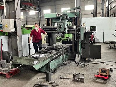 Welding transformer assembly area